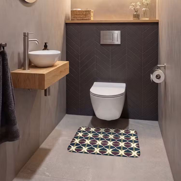 WC Mat - Abstract - Retro - Kleurrijk — 2