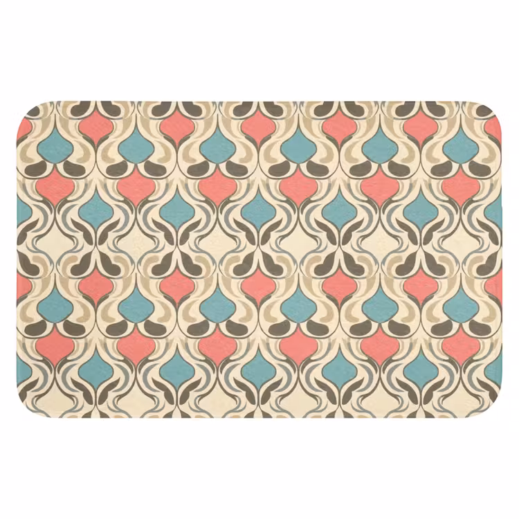 WC Mat - Barok - Retro - Kleurrijk — 1