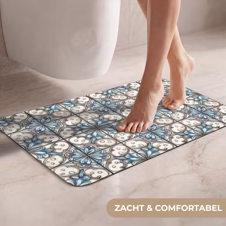 WC Mat - Barok - Tegel - Kleurrijk — 7