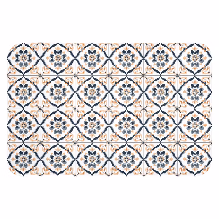 WC Mat - Bladvorm - Patroon - Kleurrijk — 1