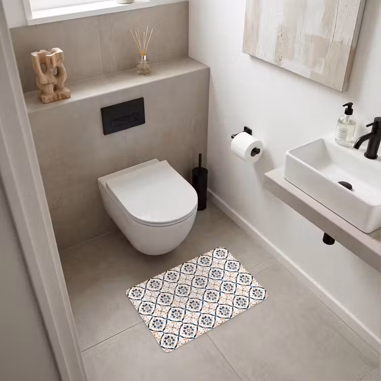 WC Mat - Bladvorm - Patroon - Kleurrijk — 6