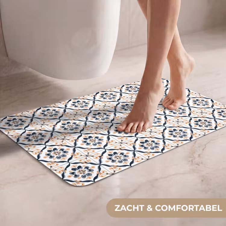 WC Mat - Bladvorm - Patroon - Kleurrijk — 7