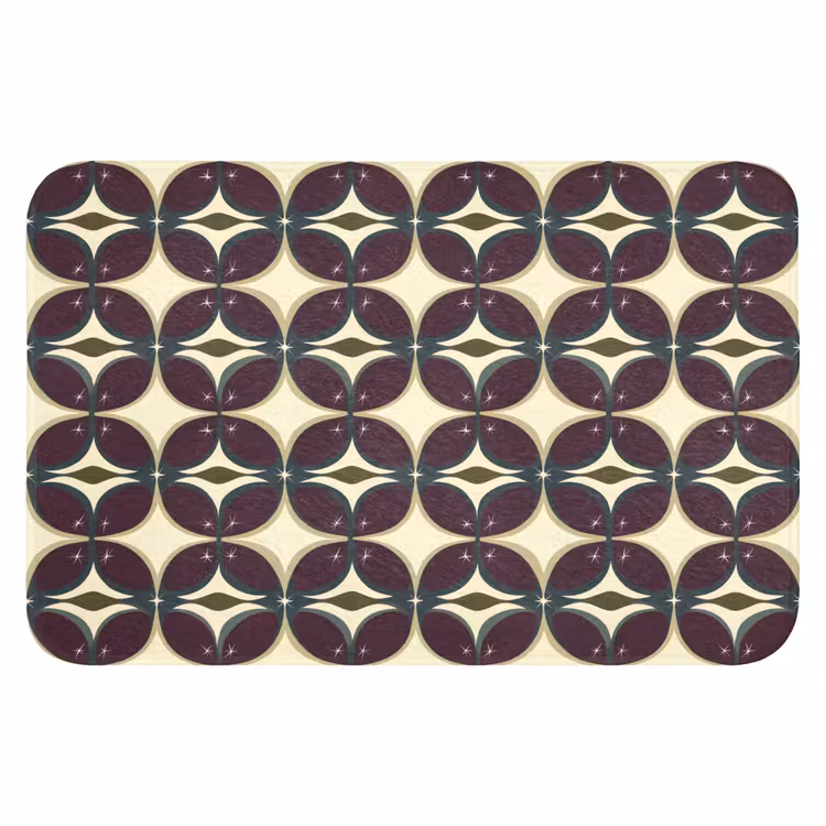 WC Mat - Cirkel - Retro - Kleurrijk — 1