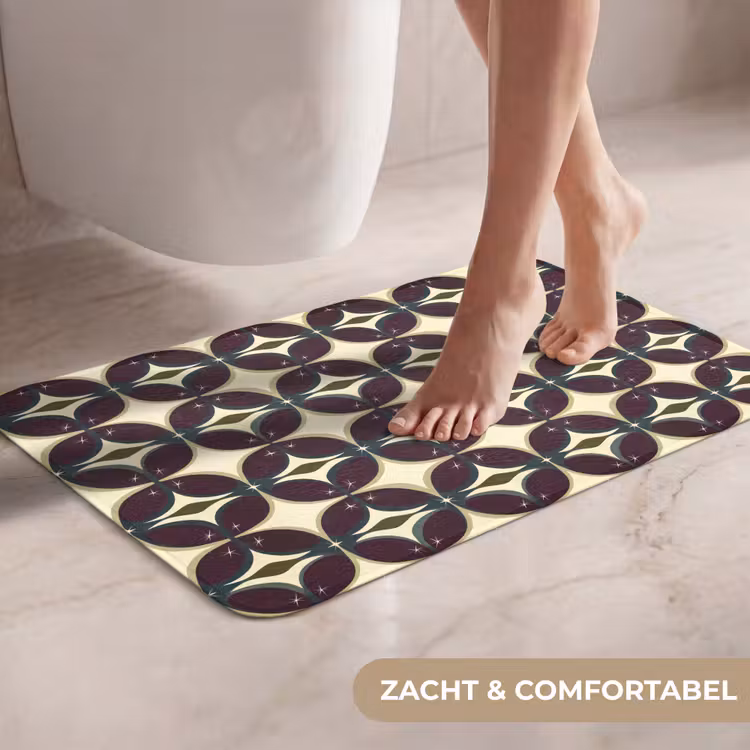 WC Mat - Cirkel - Retro - Kleurrijk — 7