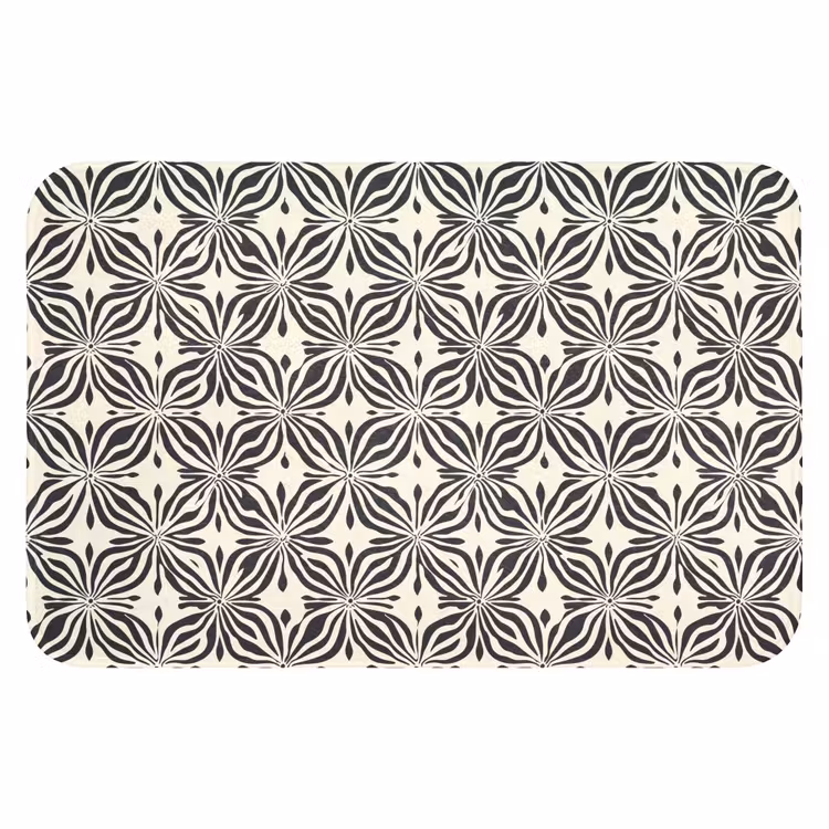 WC Mat - Grafisch - Patroon - Zwart — 1