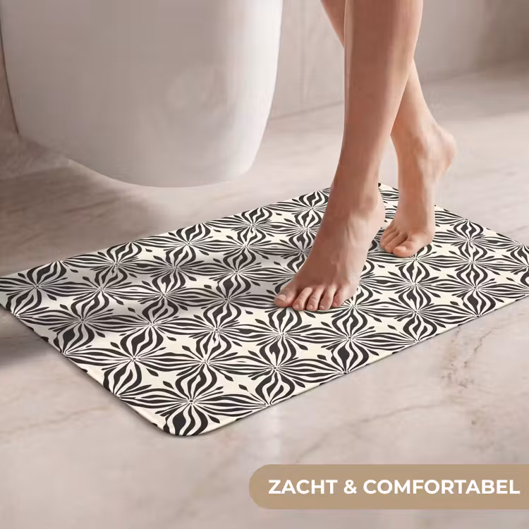 WC Mat - Grafisch - Patroon - Zwart — 7