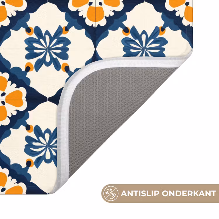 WC Mat - Klassiek - Geometrisch - Blauw — 3