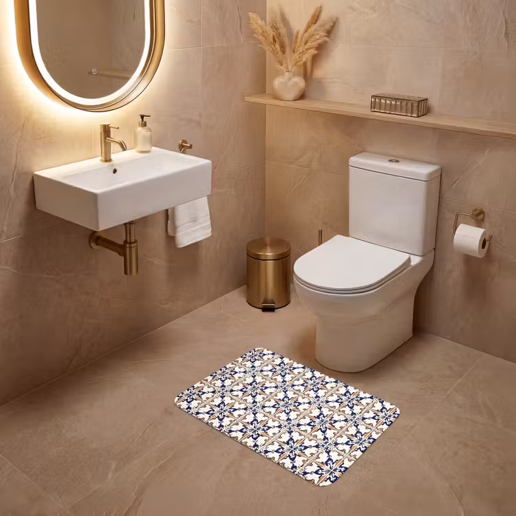 WC Mat - Klassiek - Patroon - Kleurrijk — 4