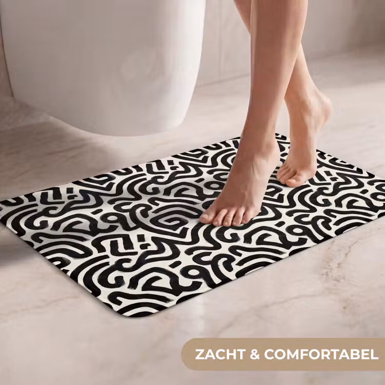 WC Mat - Modern - Abstract - Zwart — 7