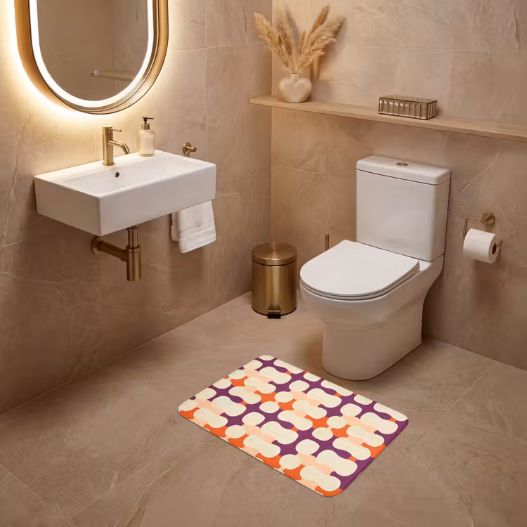 WC Mat - Modern - Patroon - Kleurrijk — 4
