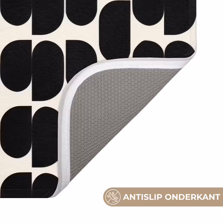 WC Mat - Modern - Patroon - Zwart — 3
