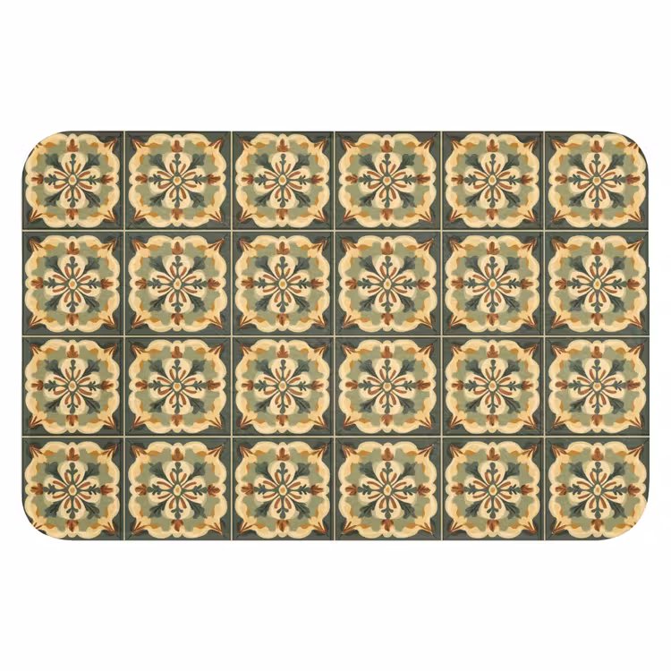 WC Mat - Ornament - Patroon - Groen — 1