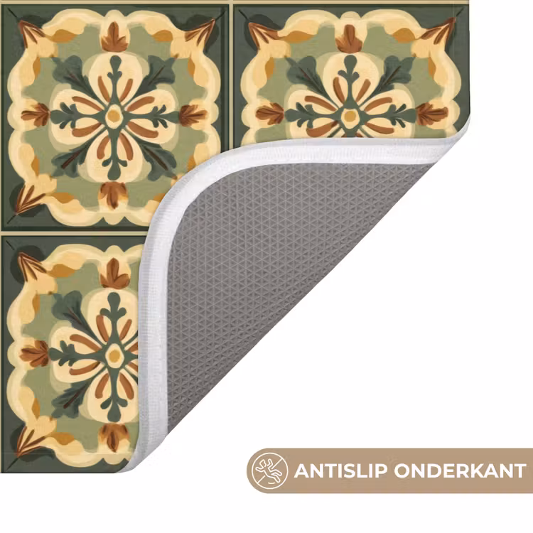 WC Mat - Ornament - Patroon - Groen — 3