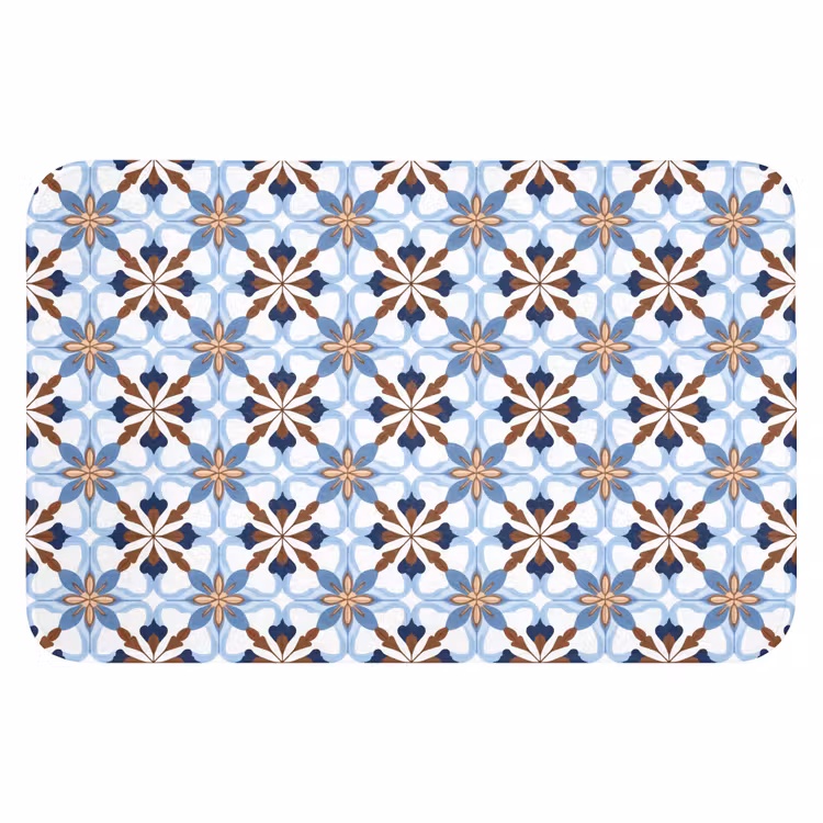 WC Mat - Ornament - Tegel - Kleurrijk — 1