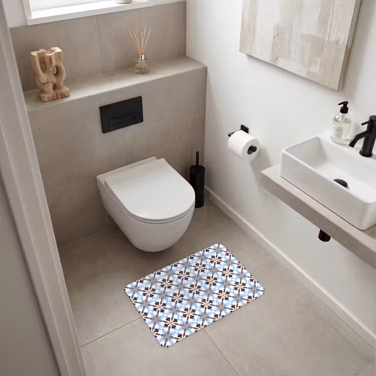 WC Mat - Ornament - Tegel - Kleurrijk — 6