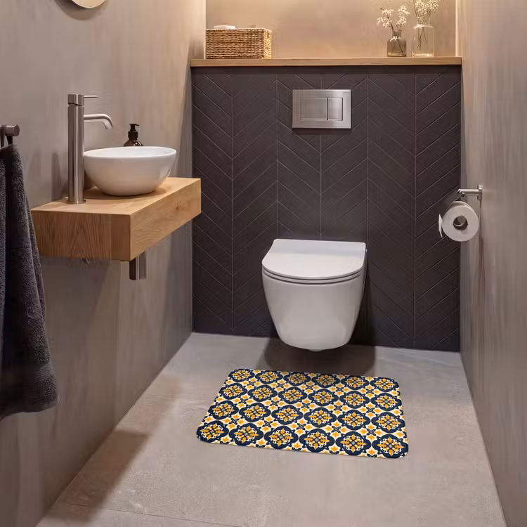 WC Mat - Patroon - Siertegel - Kleurrijk — 2