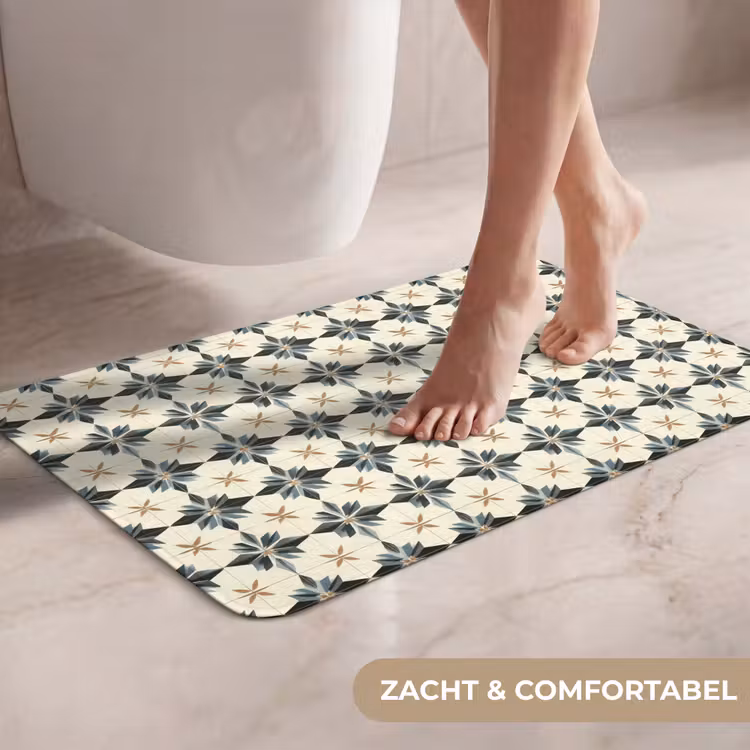 WC Mat - Sierlijk - Ornament - Blauw — 7