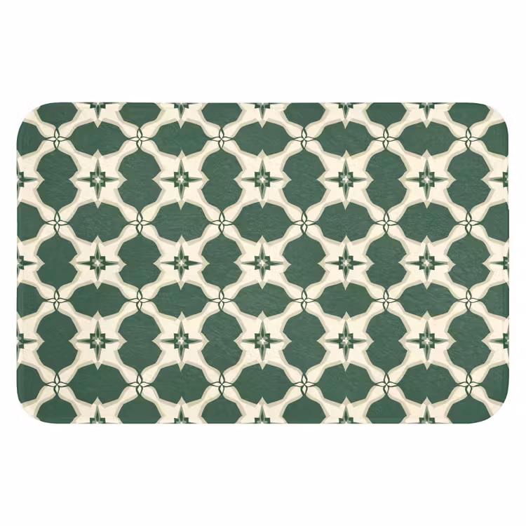 WC Mat - Tegel - Klassiek - Groen — 1