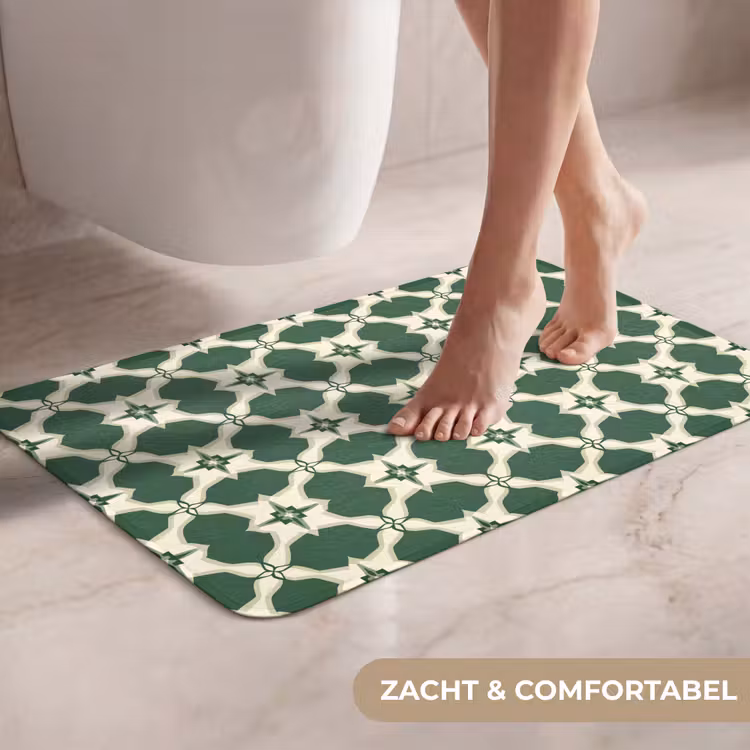 WC Mat - Tegel - Klassiek - Groen — 7