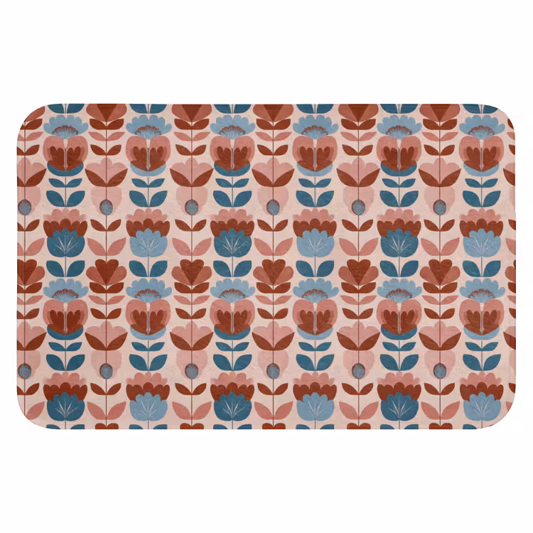 WC Mat - Vintage - Motief - Kleurrijk — 1