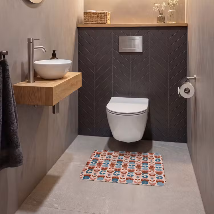 WC Mat - Vintage - Motief - Kleurrijk — 2