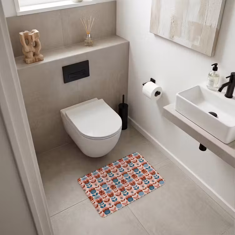WC Mat - Vintage - Motief - Kleurrijk — 6