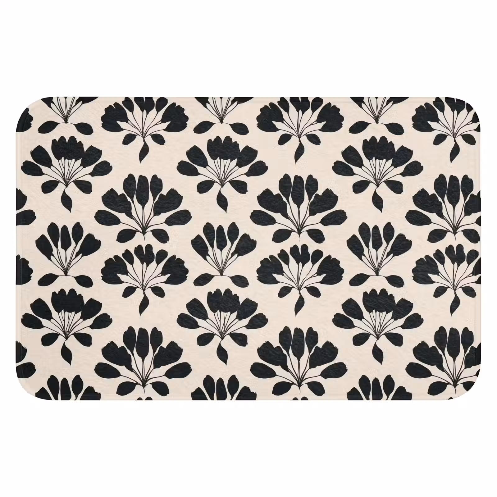WC Mat - Abstract - Patroon - Zwart — 1