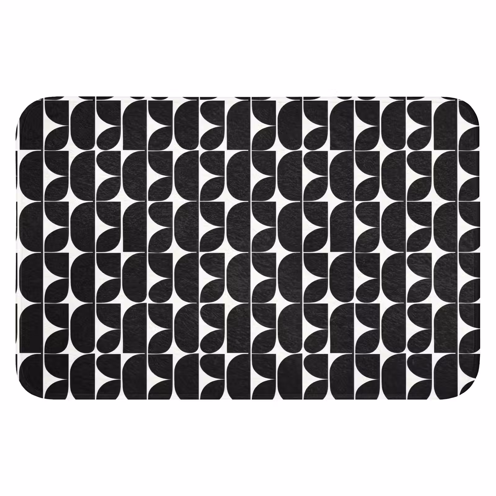WC Mat - Modern - Geometrisch - Zwart — 1