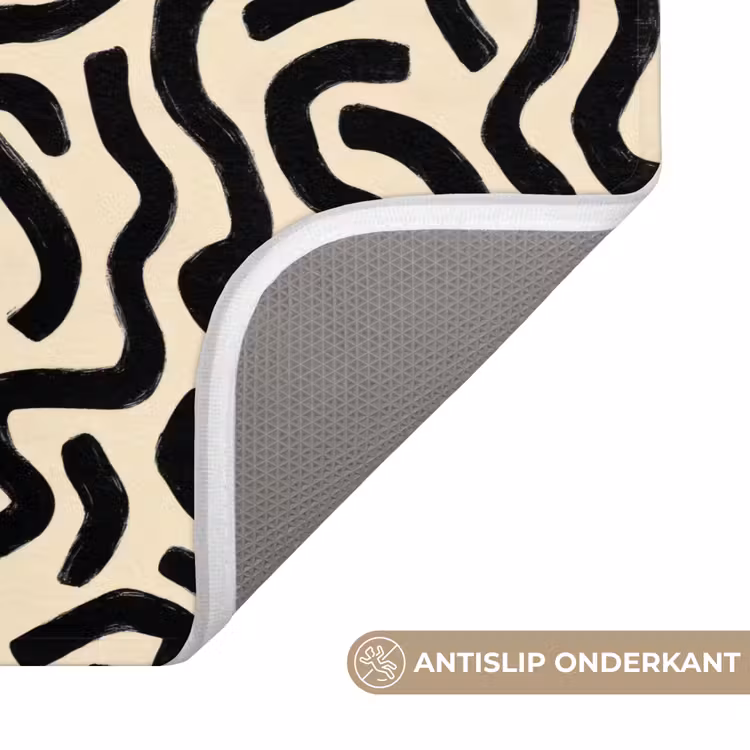 WC Mat - Abstract - Lijnen - Zwart — 3