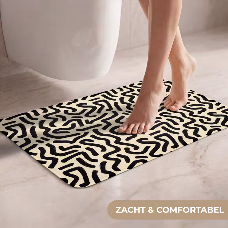 WC Mat - Abstract - Lijnen - Zwart — 7