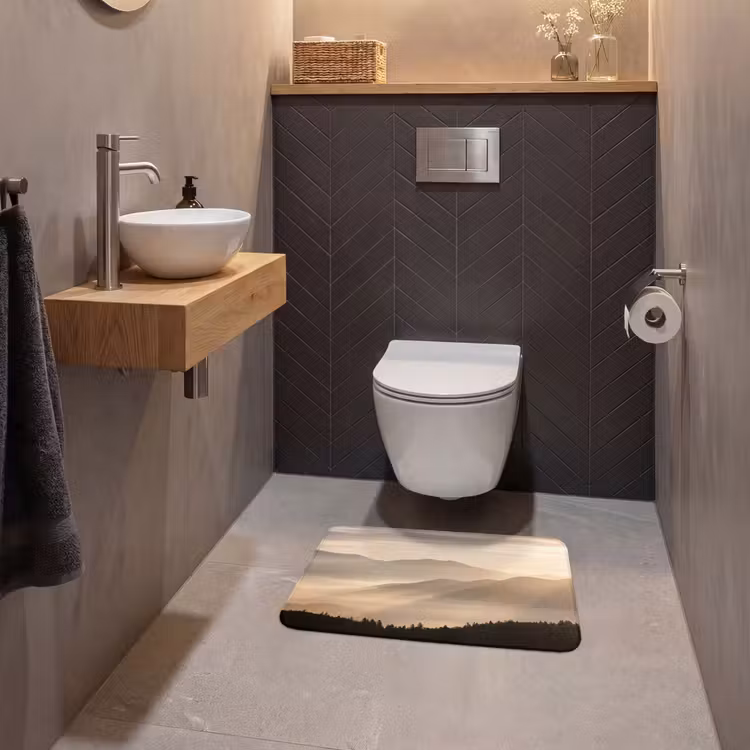 WC Mat - Bergen - Mist - Zonnestralen — 2