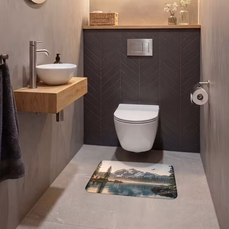 WC Mat - Bergen - Water - Bomen — 2