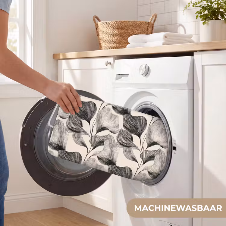 WC Mat - Botanisch - Bladeren - Zwart — 5