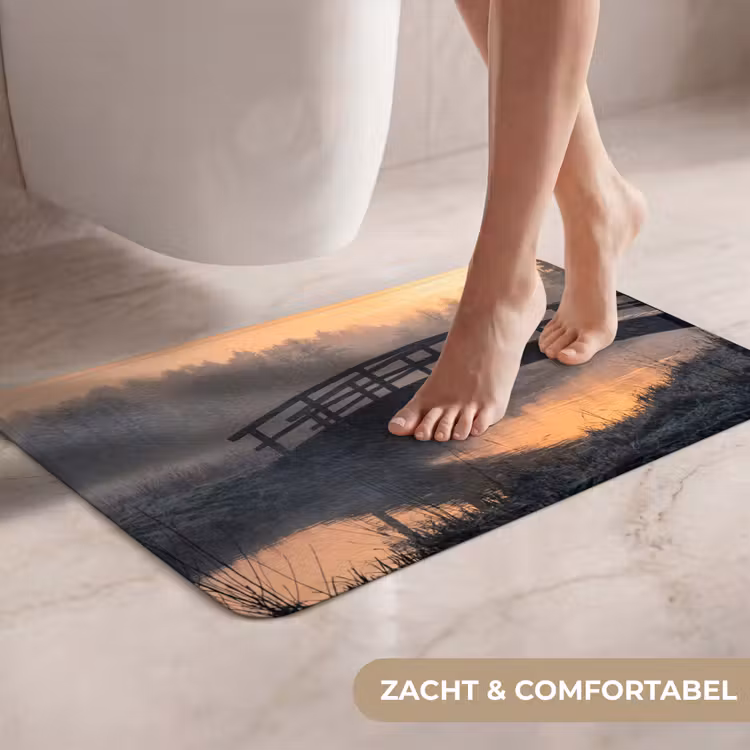 WC Mat - Brug - Mist - Bomen - Water — 7