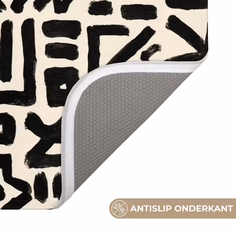 WC Mat - Geometrisch - Figuren - Zwart — 3