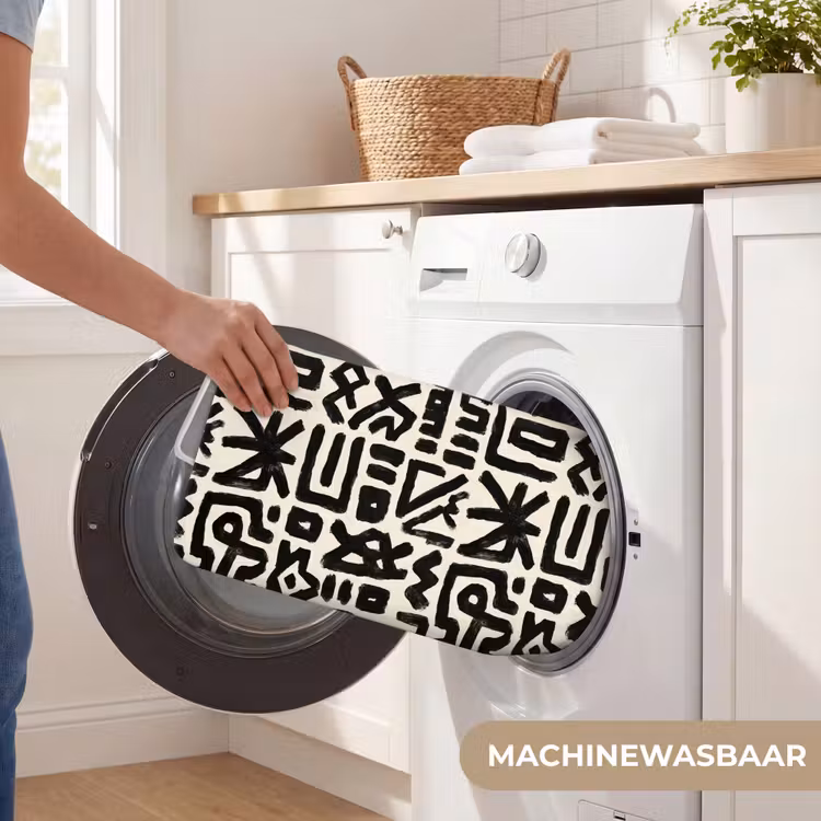 WC Mat - Geometrisch - Figuren - Zwart — 5