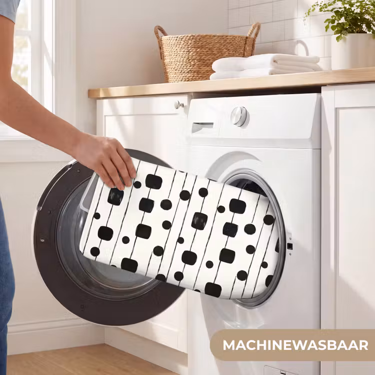 WC Mat - Grafisch - Modern - Zwart — 5