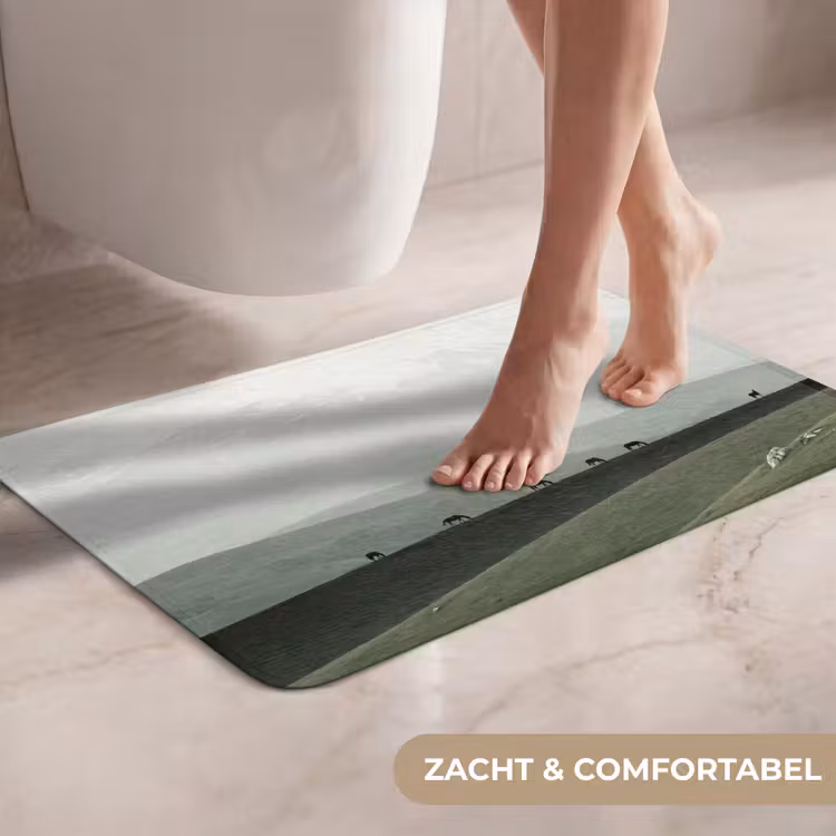 WC Mat - Grijs - Berg - Paarden — 7