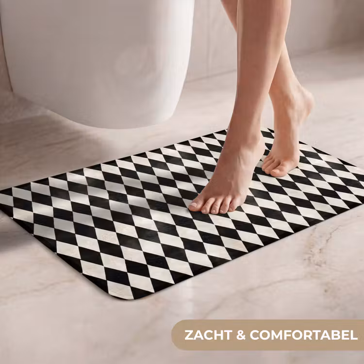 WC Mat - Klassiek - Patroon - Zwart — 7