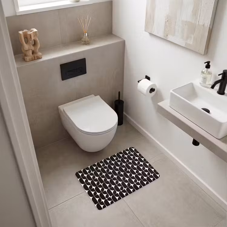 WC Mat - Modern - Geometrisch - Zwart — 6