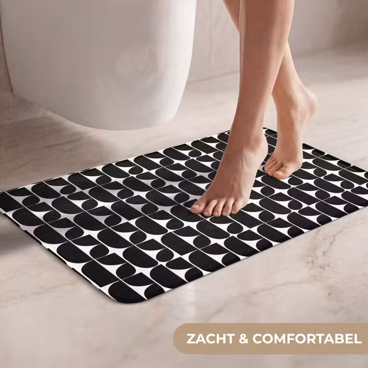 WC Mat - Modern - Geometrisch - Zwart — 7