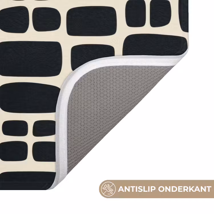 WC Mat - Modern - Organisch - Zwart — 3