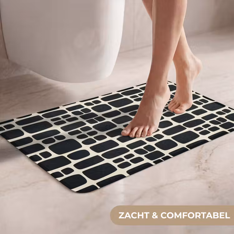 WC Mat - Modern - Organisch - Zwart — 7