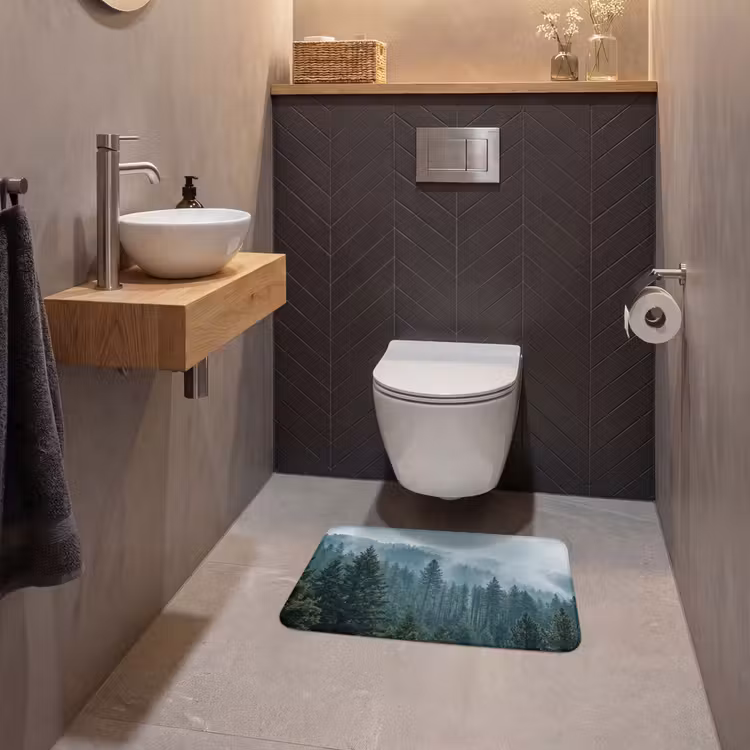 WC Mat - Naaldwoud - Bergen - Mist — 2
