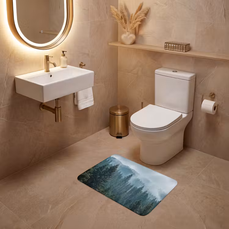 WC Mat - Naaldwoud - Bergen - Mist — 4