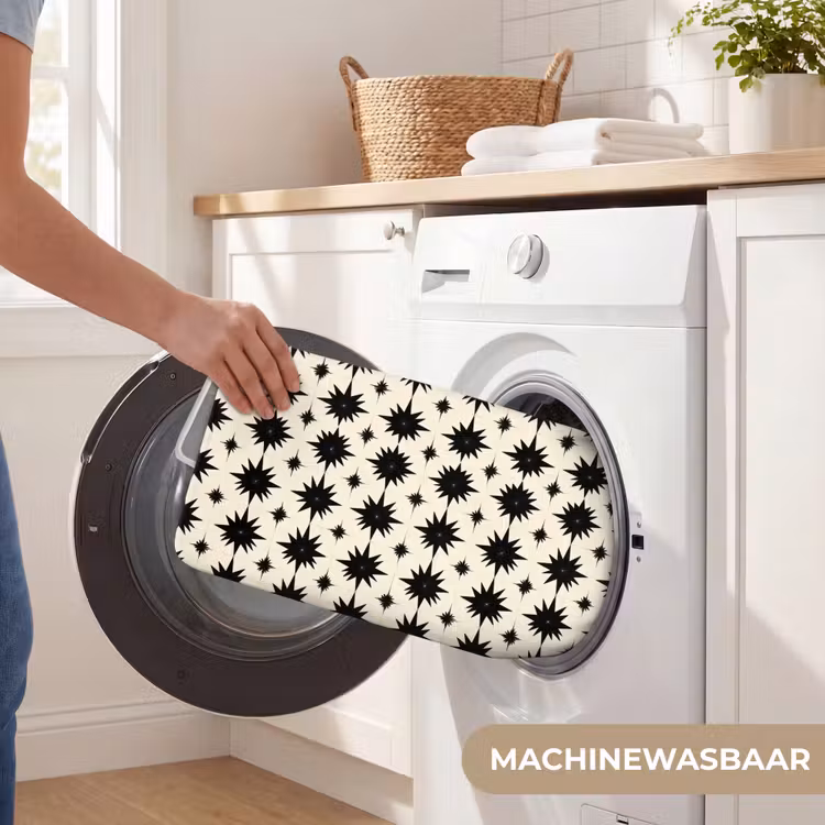 WC Mat - Stervormen - Geometrisch - Zwart — 5