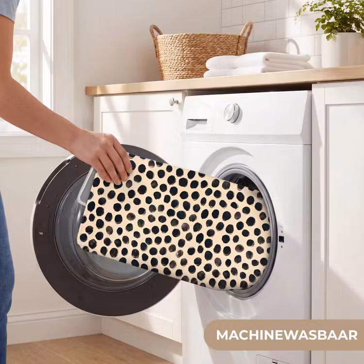 WC Mat - Stippen - Patroon - Zwart — 5
