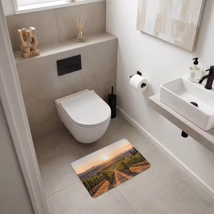 WC Mat - Wijngaard - Zonsondergang - Landschap — 6