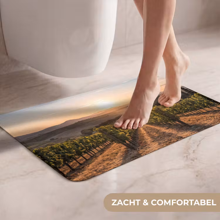 WC Mat - Wijngaard - Zonsondergang - Landschap — 7