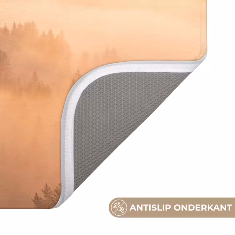 WC Mat - Zonlicht - Mist - Bergen - Bomen — 3